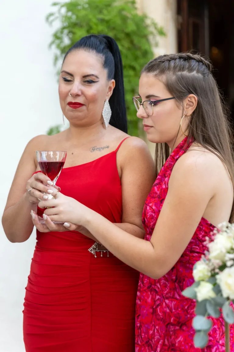 Amalia & Antonis — Orthodox Wedding at Profitis Ilias Akrotiri, Chania 2 Koumpara holding the ceremonial wine during Greek Orthodox wedding ceremony in Chania Crete